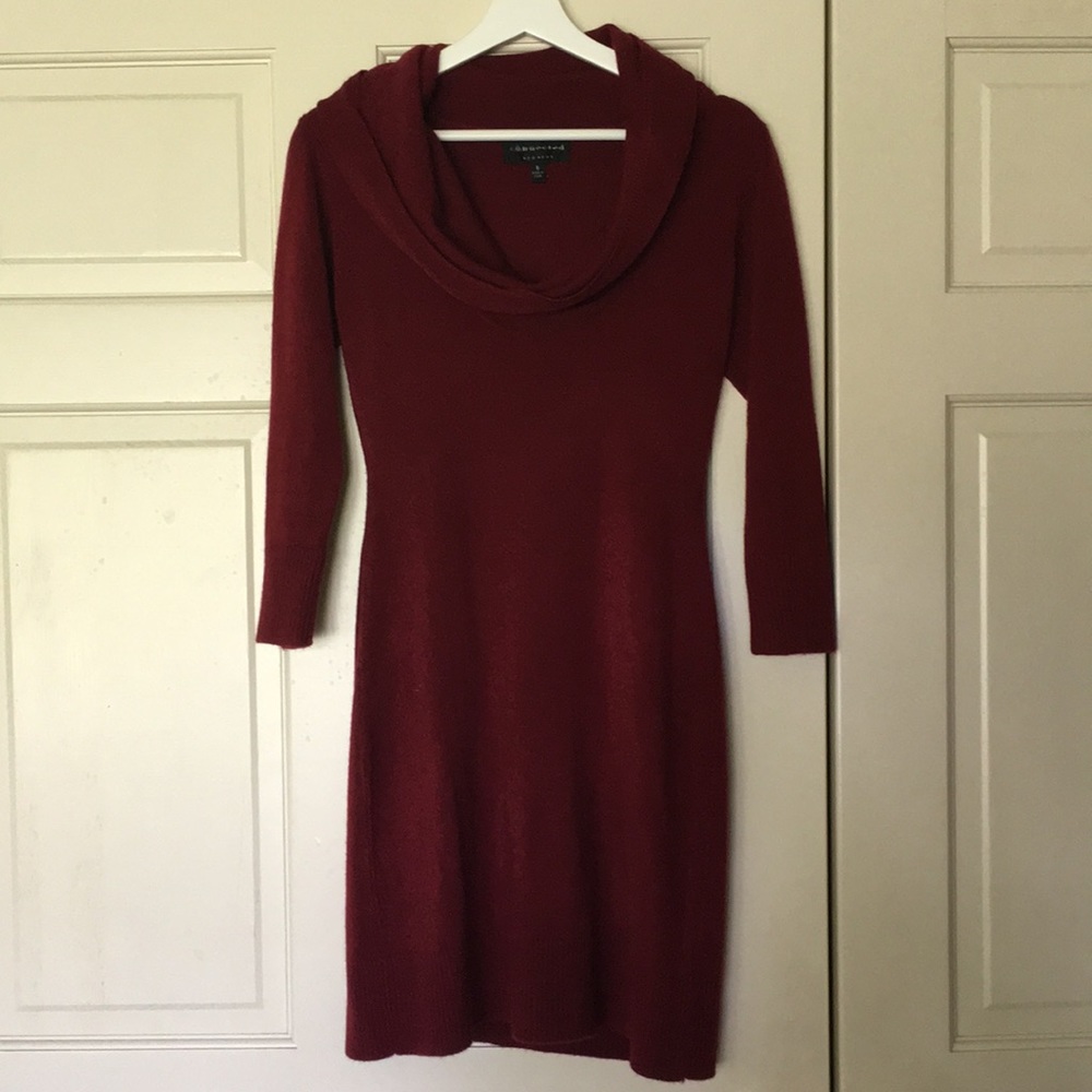 Burgundy Sweater Dress